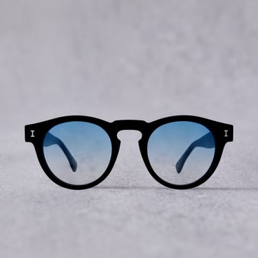 Illesteva Leonard Sunglasses, Black/Blue