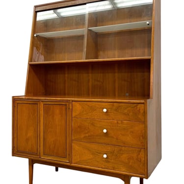 Free shipping within continental US - Vintage Mid Century Modern Kipp Stewart for Drexel Declaration China Cabinet Hutch. 