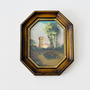 Vintage Italian Oil Painting, Landscape 
