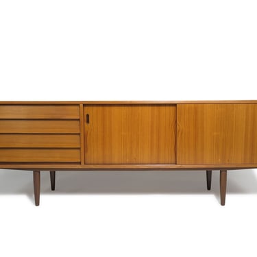 Danish credenza designed by Hans Olsen for Bramin Møbelfabrik, Denmark.