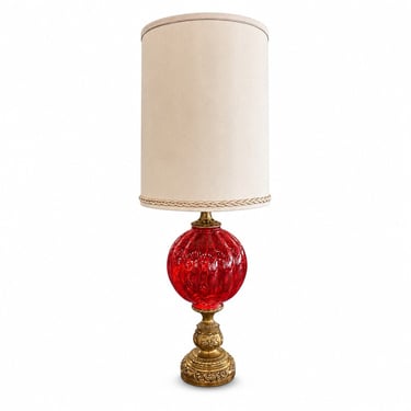 Art Deco Glass Table Lamp