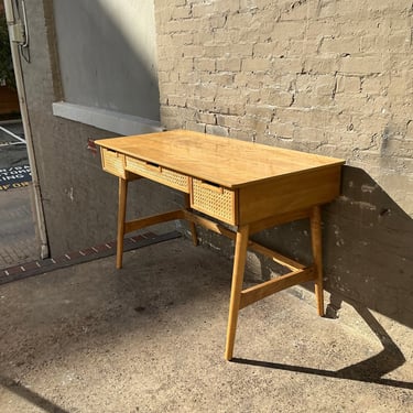 Modern Caned Front Desk