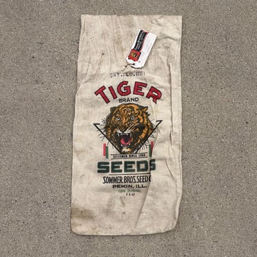 Tiger Brand Pekin, Ill Seed Sack 