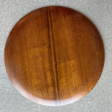 Mid Century Circular Teak Tray Danish Modern Herman Miller George Nelson Style 