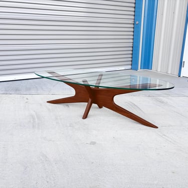 Mid Century Walnut Jacks Coffee Table by Adrian Pearsall for Craft Associates 
