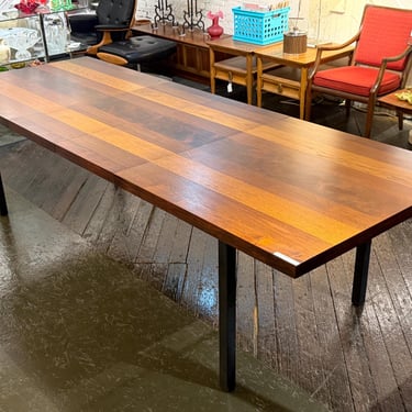 Milo Baughman Tri-Wood Extending Dining Table for Directional, Circa 1960s - *Please ask for a shipping quote before you buy. 