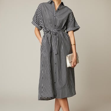 Sarah Shirtdress | Black Gingham