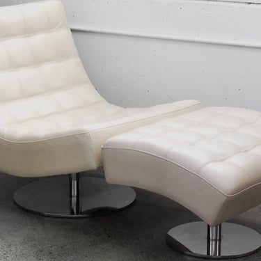 Roche Bobois Lounge Chair & Ottoman
