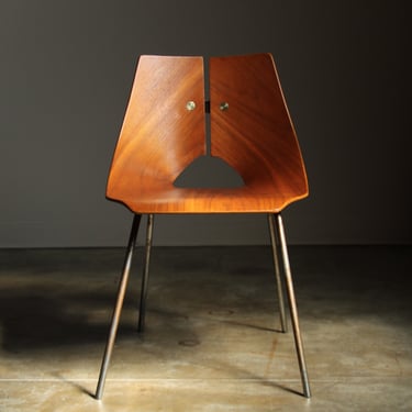 Ray Komai Molded Plywood Side Chair, 1949