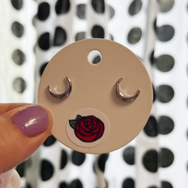 Moon Stud earrings