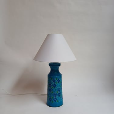 Ceramic Table Lamp by Bitossi in Rimini Blu