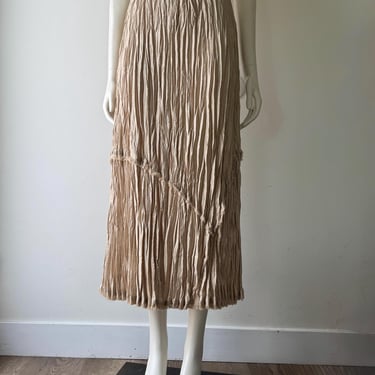 YK Prese Pleated Long Skirt 