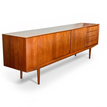 Vintage 1960's Teak Danish Mid Century Modern Long Credenza