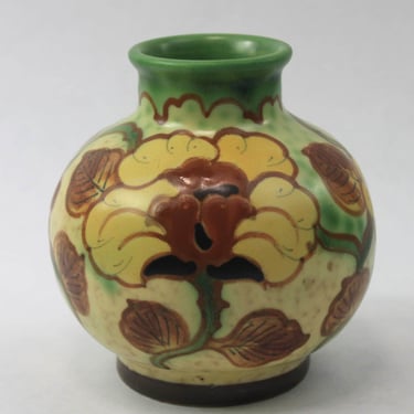 Gouda Holland Regina Borodi Hand Painted Vase 