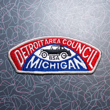 Vintage Detroit Boy Scouts Shoulder Patch 