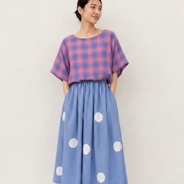 Lilac check top