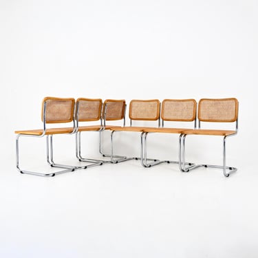 Dining Chairs Style B32 by Marcel Breuer, Set of 6 