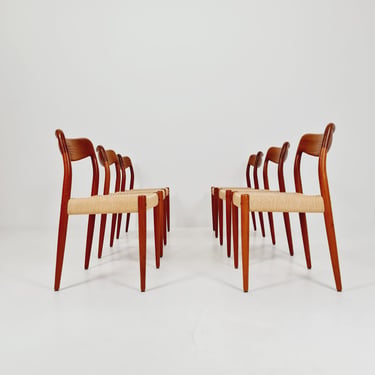 Rare MidCentury Danish Teak Dining Chairs Johannes Andersen for Uldum, 1960s, set of 6 