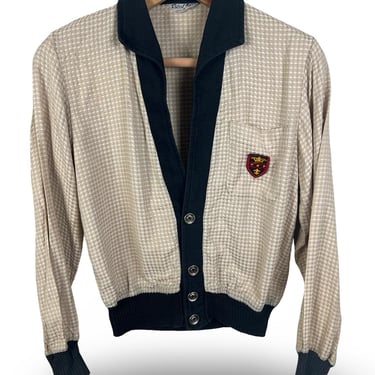 Vintage 1950s ROBERT HALL Rayon Shirt Jac / Cardigan ~ XS to S 