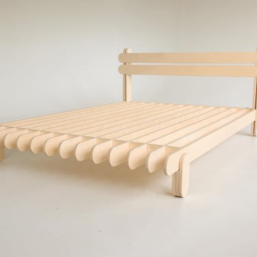 The Hygge - Scandinavian Minimalist Platform Bed Frame and Headboard 