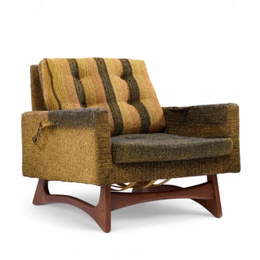 Adrian Pearsall for Craft Associates 2406-C Mid Century Walnut Lounge Chair - mcm 