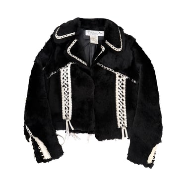 Dior Corset Detail Fur Jacket