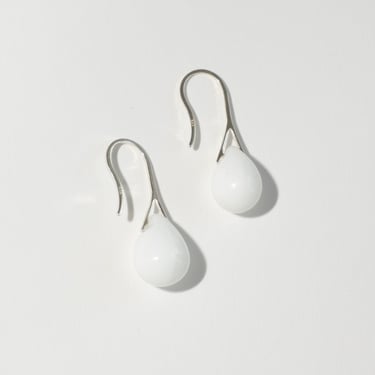 Gota Mini Earrings in Blanc