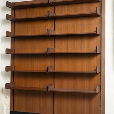 Mid Century Teak Wall Unit, Italy, 1960s 