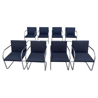 Mies van der Rohe Set of 8 Brno Chairs for Knoll
