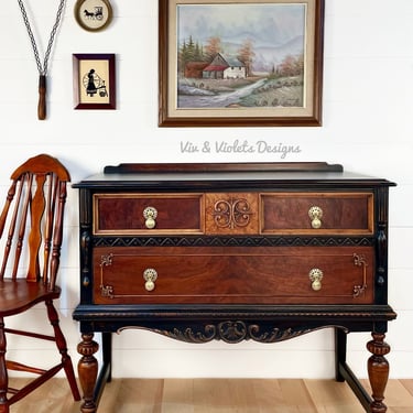 Refinished Petite Sideboard 