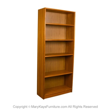 Mid Century Teak Tall Bookcase 72″ tall