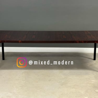 Refinished 104” Rosewood Dining Table by Milo Baughman for Directional 