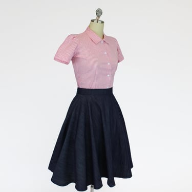 Pink Black Rose Vintage Rockabilly Western Country Women Top XS-3XL 