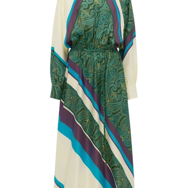 Joni Silk Midi Dress - Multi