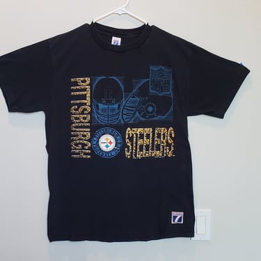Vintage  T-shirt Pittsburgh Steelers 1990s Unique Vintage Tee Streetwear Football NFL Large 