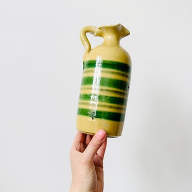 Vintage Handmade Jarra de barro Spanish Jug, Hand-painted Pottery Jug,  Pottery Bottle 