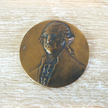 Vintage 1954 Washington National Insurance Company Bronze Coin George Washington Life Insurance 
