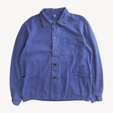 Vintage 1980s Bleu de Travail Chore Jacket | French Workwear Coat Medium/Large 