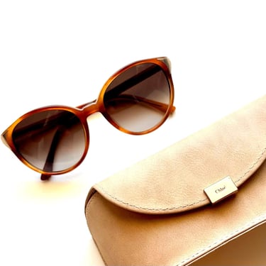 Vintage Chloe Sunglasses Y2k Designer Cat Eye Shades 