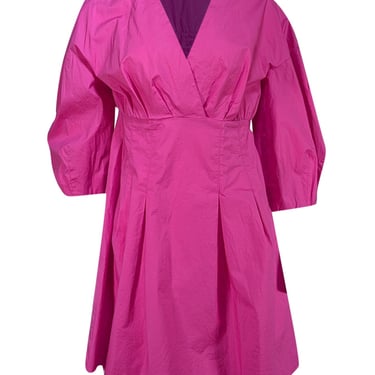 Ba&sh - Hot Pink Cotton Blend Mini Dress Sz 6