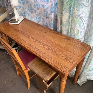 Solid Oak Console Table