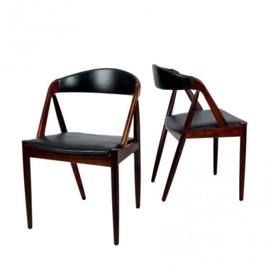 Set of 10 Kai Kristiansen Rosewood Frame Dining Chairs