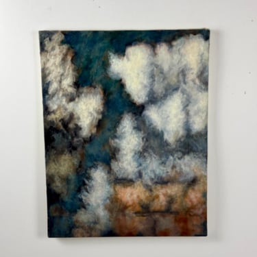 Clark Murray Oil on Canvas Abstract Sky Scene Painting, 2 of 5 