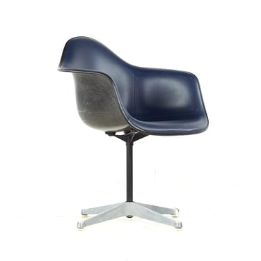 Charles Eames for Herman Miller Mid Century Upholstered Shell Office Chair - mcm 