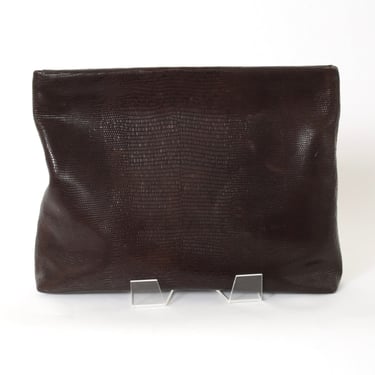 Jerry Clutch - Chocolate Brown Lizard