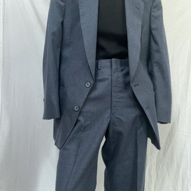 vintage slate blue-grey christian dior menswear suit 
