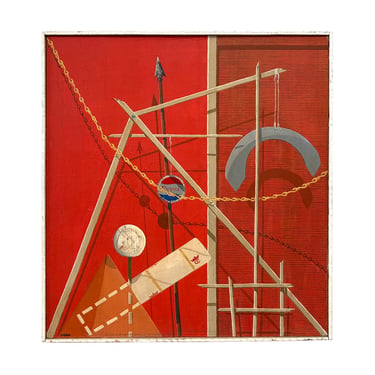 Surrealist Still Life Painting in Oil on Canvas