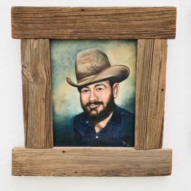Cowboy Portrait Original Oil Painting