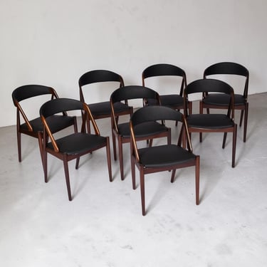 8 Kai Kristiansen #31 Danish Rosewood Dining Chairs 