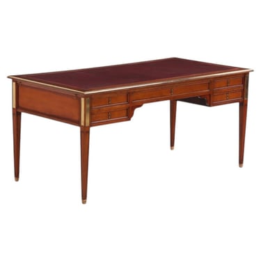 Leather Top Mahogany Writing Desk in French Louix XV Style, C. 1940